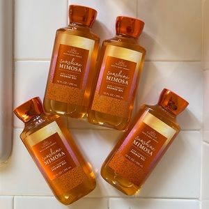 Bath and Body Works Sunshine Mimosa Shower Gel Set of 4